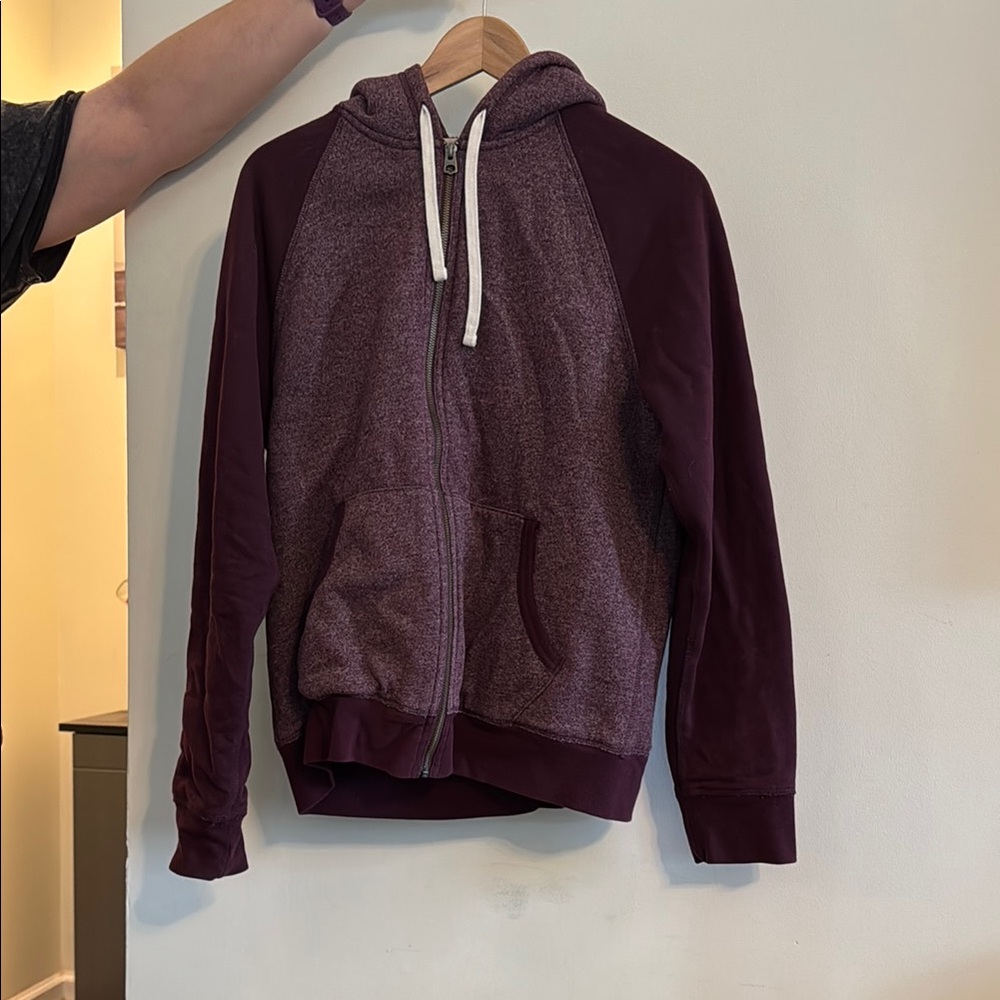Sonoma Purple Zip Up Sweater